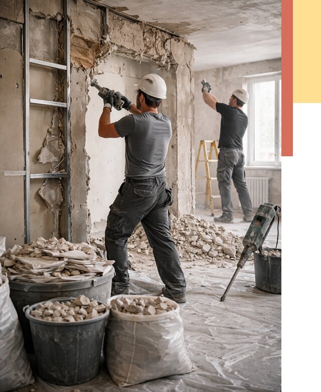 Демонтажные работы в Кызыле от 2800 руб. — услуги и цена под ключ | ОТДЕЛОЧНИК-Кзл