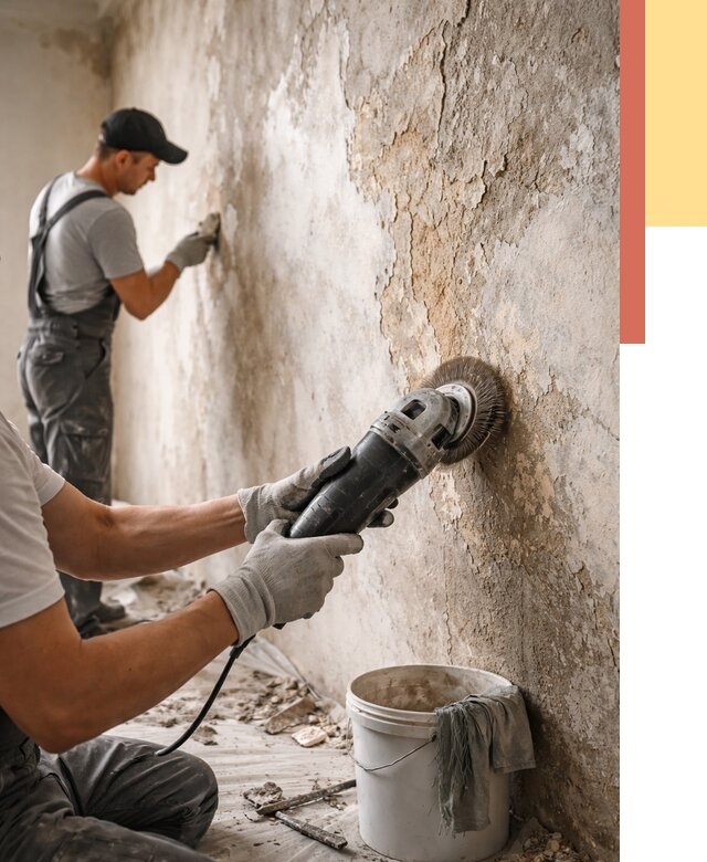 Снятие и удаление краски со стен в Кызыле от 2178 руб. — ОТДЕЛОЧНИК-Кзл