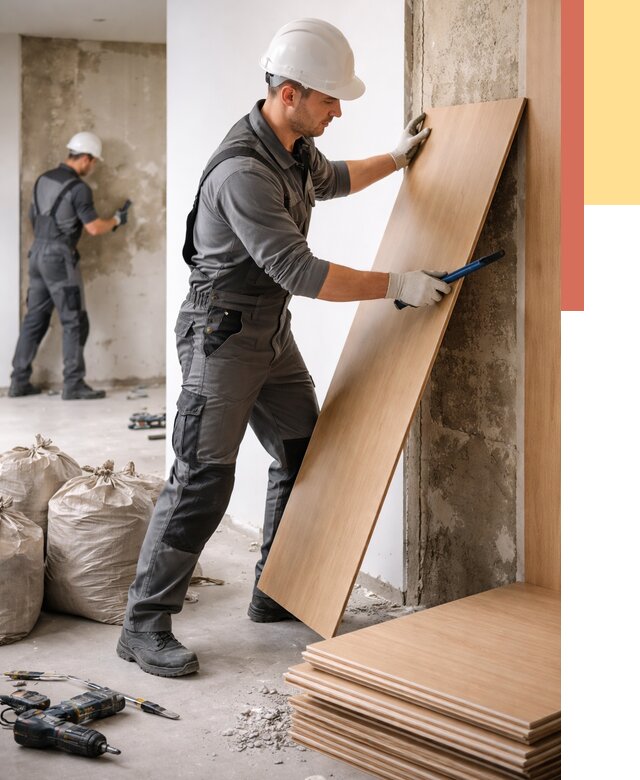 Демонтаж стеновых панелей в Кызыле от 3630 руб. за м² быстро и недорого | ОТДЕЛОЧНИК-Кзл