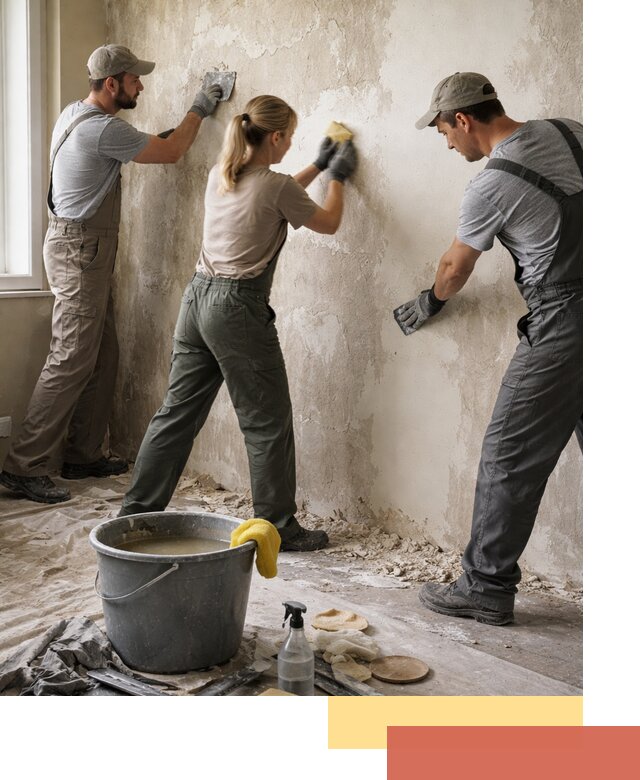 Очистка стен от клея и грунтовки в Кызыле качественно и быстро