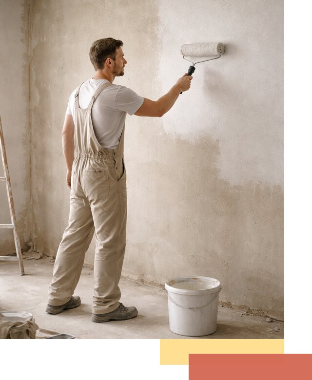 Грунтовка стен под отделку в Кызыле профессиональным раствором