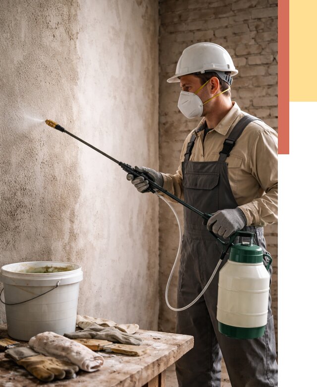 Антисептическая обработка стен в Кызыле от 1245 руб. — быстро и недорого | ОТДЕЛОЧНИК-Кзл