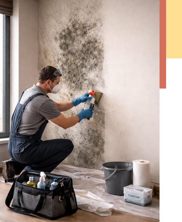 Удаление плесени со стен в Кызыле от 2230 руб. — быстро и недорого | ОТДЕЛОЧНИК-Кзл