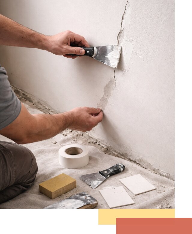 Заделка трещин и сколов в стенах и потолках в Кызыле