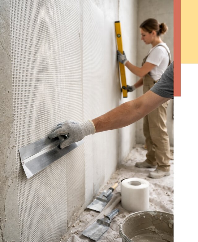 Армирование стен стеклосеткой в Кызыле от 3319 руб. под ключ | ОТДЕЛОЧНИК-Кзл