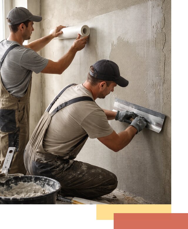 Армирование стен стеклосеткой в Кызыле для прочной отделки