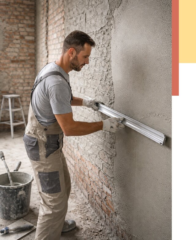 Штукатурка кирпичных стен в Кызыле от 4667 руб/м2 — быстро и недорого | ОТДЕЛОЧНИК-Кзл