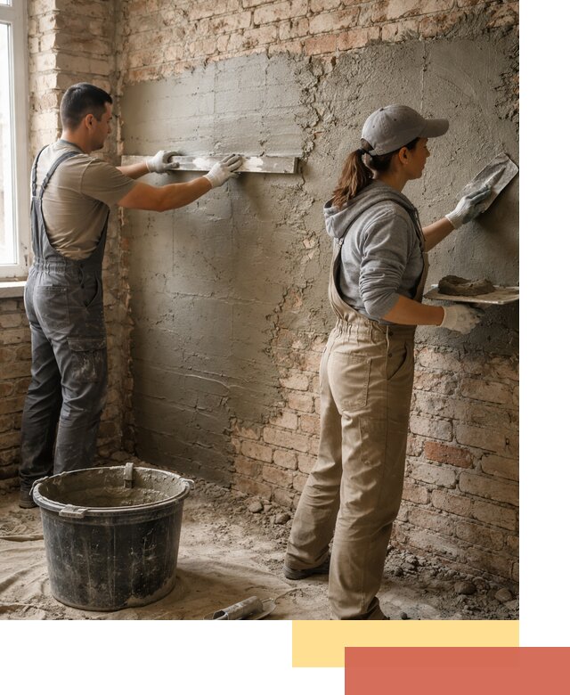 Штукатурка кирпичных стен в Кызыле — качественно и надежно