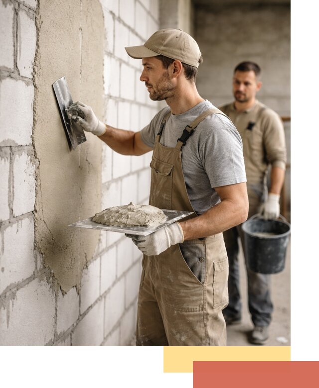 Штукатурка стен из газобетона в Кызыле под ключ