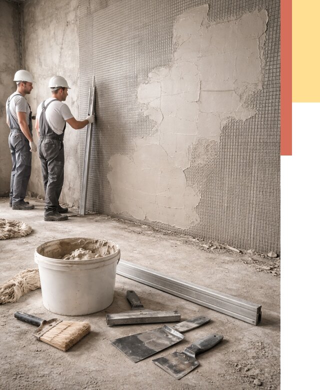 Штукатурка стен по сетке в Кызыле от 5704 руб./м2 — быстро и недорого | ОТДЕЛОЧНИК-Кзл