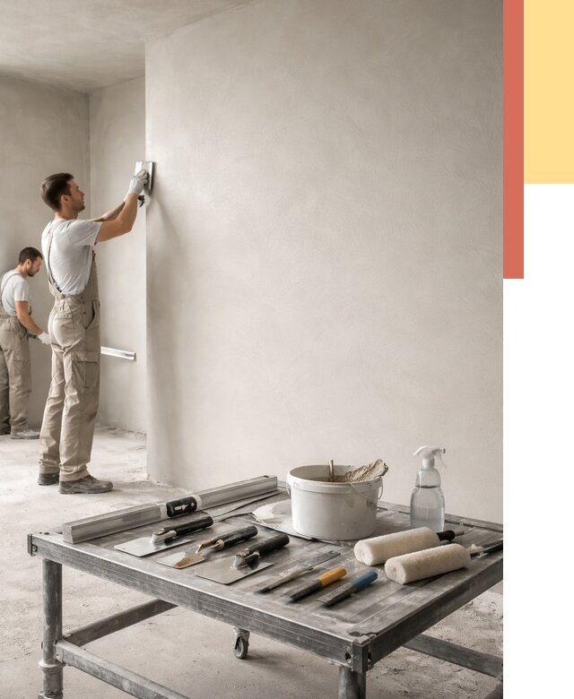 Штукатурка стен под покраску в Кызыле от 4667 руб./м² — качественно и недорого | ОТДЕЛОЧНИК-Кзл