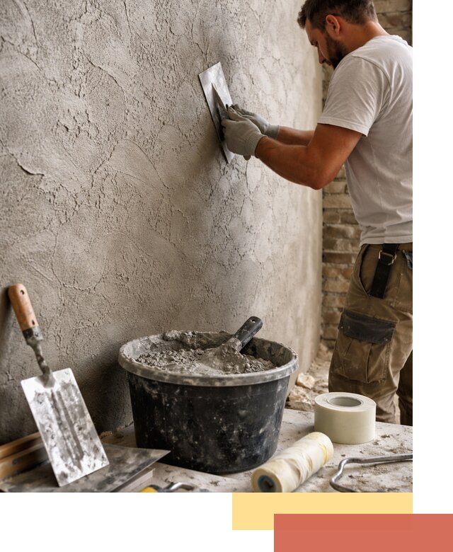 Декоративная штукатурка лофт в Кызыле — отделка стен и потолков