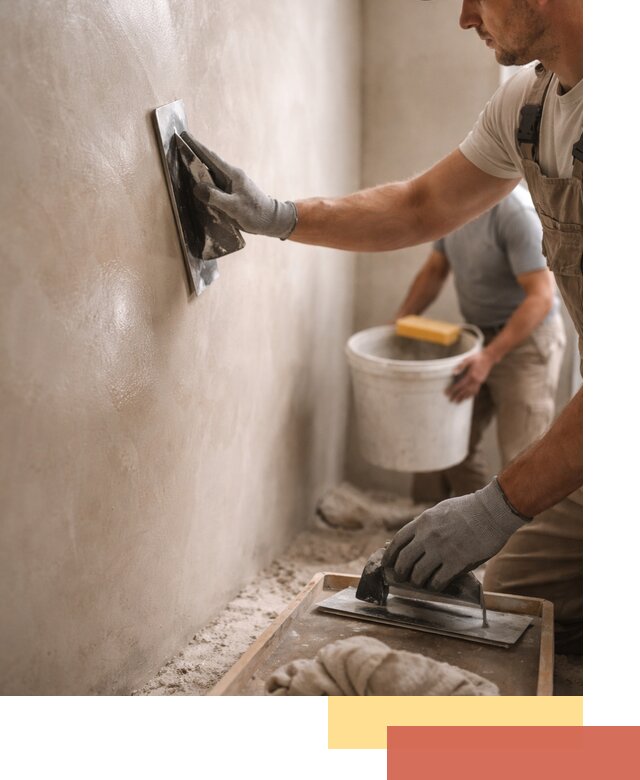 Нанесение марокканской штукатурки таделакт в Кызыле