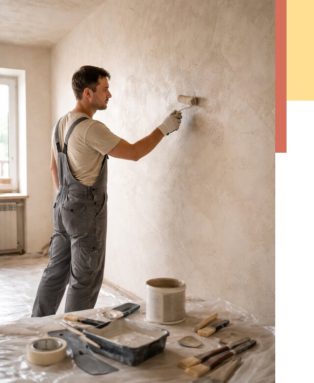 Нанесение лессирующей краски по декоративке в Кызыле от 1815 руб. | ОТДЕЛОЧНИК-Кзл