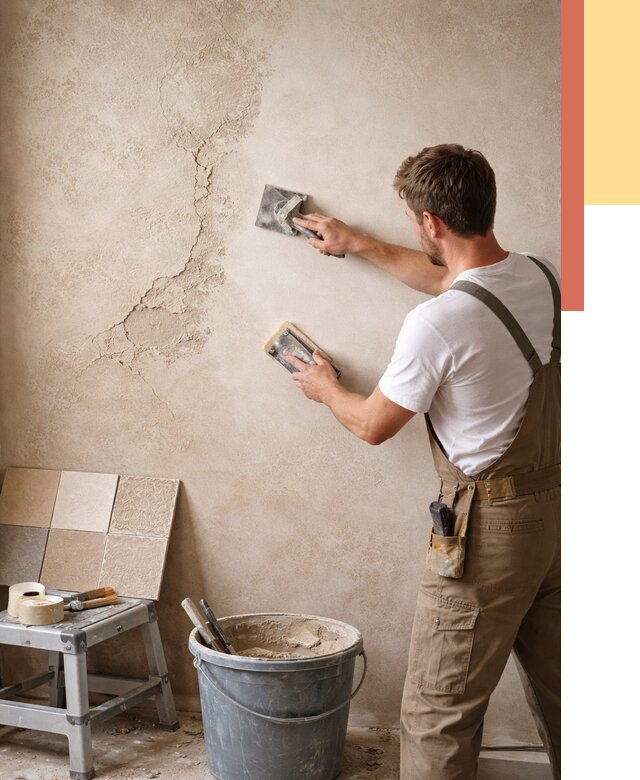 Ремонт декоративной штукатурки в Кызыле от 4667 руб. под ключ | ОТДЕЛОЧНИК-Кзл