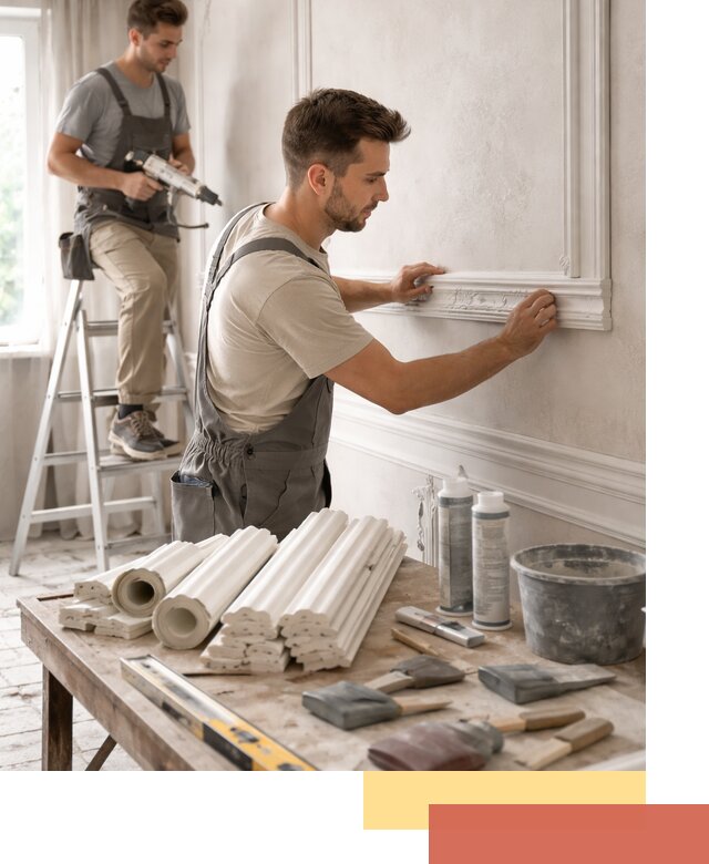 Монтаж лепнины на стены в Кызыле профессионально и качественно