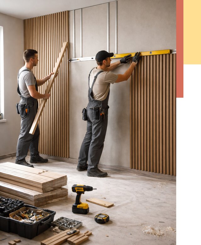 Монтаж реечных панелей на стены в Кызыле от 1245 руб. — быстро и недорого | ОТДЕЛОЧНИК-Кзл