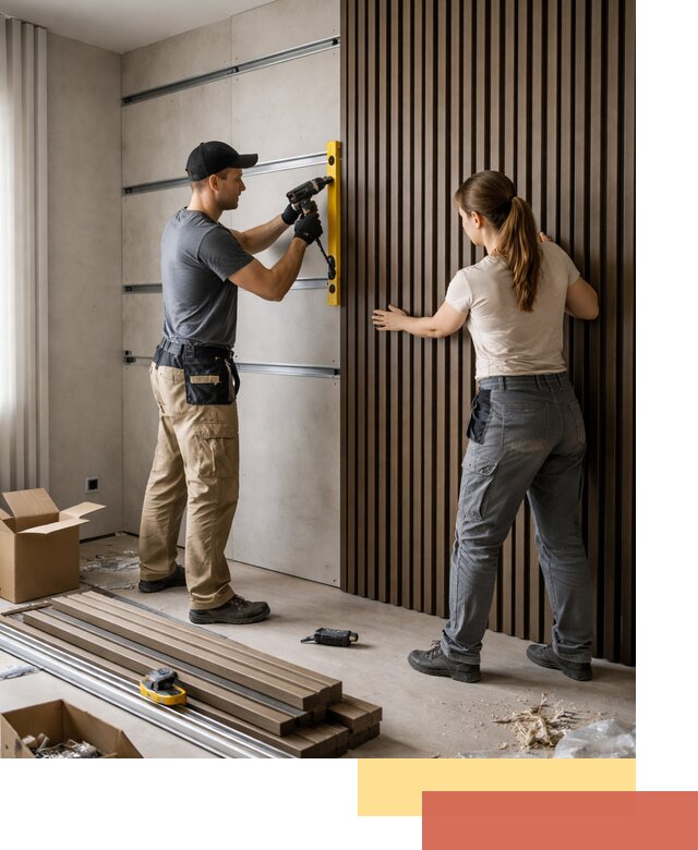 Монтаж реечных панелей на стены в Кызыле