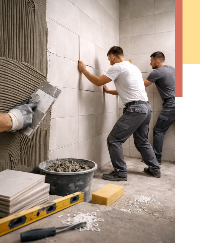 Укладка плитки на стены в Кызыле от 882 руб. — качественно и недорого | ОТДЕЛОЧНИК-Кзл