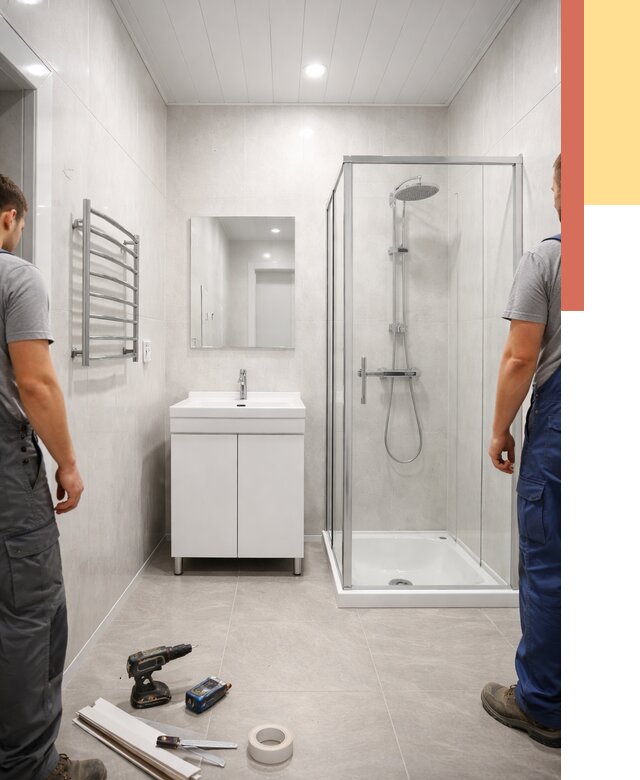 Отделка ванной комнаты панелями ПВХ в Кызыле от 4667 руб. за м2 | ОТДЕЛОЧНИК-Кзл