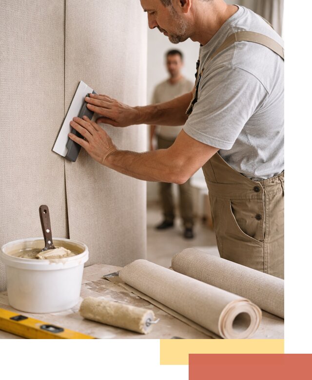 Поклейка текстильных обоев в Кызыле профессионально и аккуратно