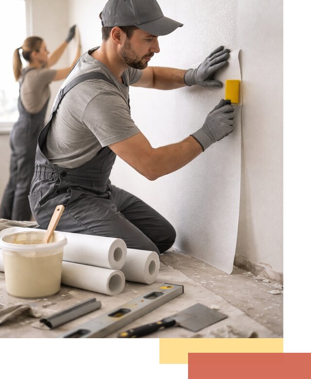 Поклейка стеклообоев профессионально в Кызыле