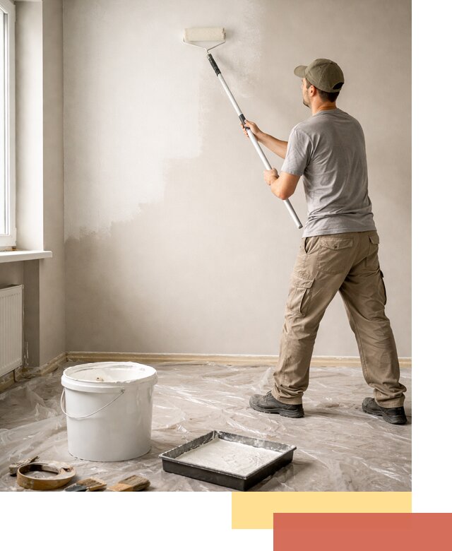 Покраска стен латексной краской в Кызыле качественно и быстро