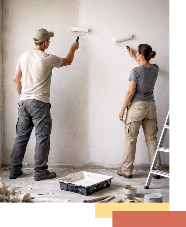 Окраска стен по стеклохолсту в Кызыле качественно и долговечно