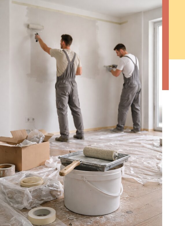 Покраска стен в квартире в Кызыле от 2593 руб/м2 — быстро и недорого | ОТДЕЛОЧНИК-Кзл