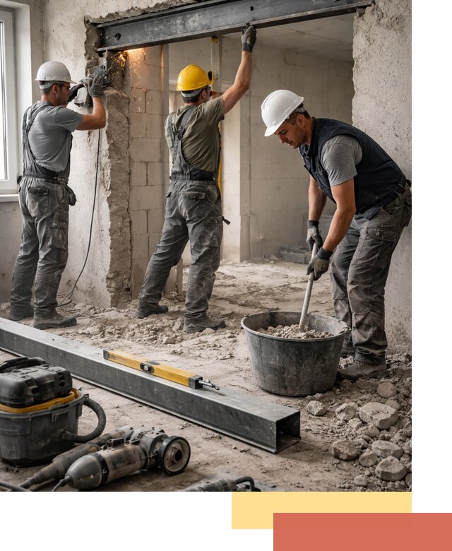 Создание проемов в стенах и несущих конструкциях в Кызыле