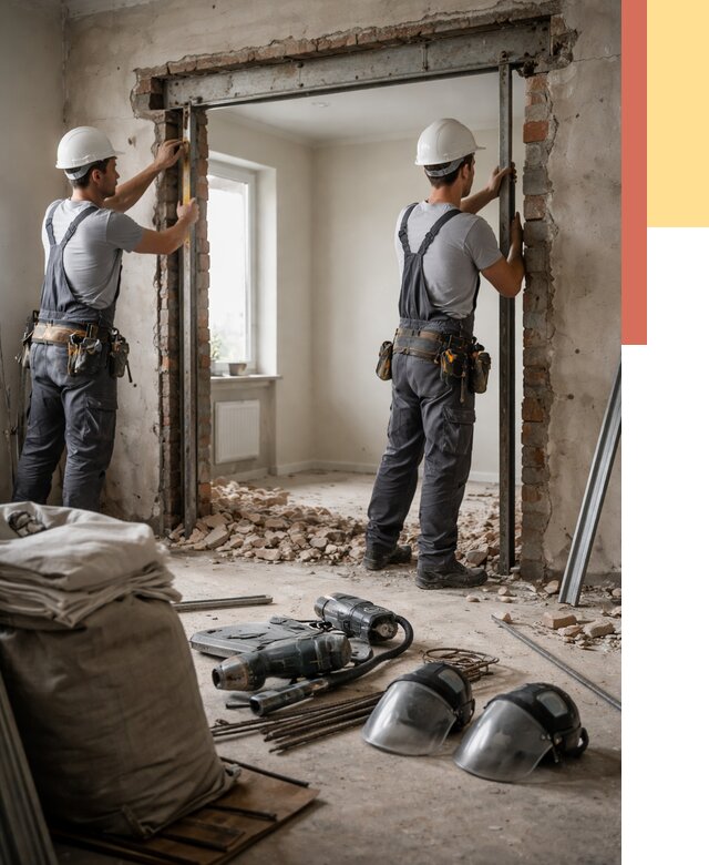 Расширение дверного проема в Кызыле от 12964 руб. под ключ | ОТДЕЛОЧНИК-Кзл