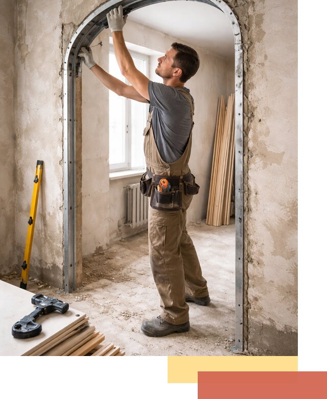 Устройство арочного проема в Кызыле под ключ