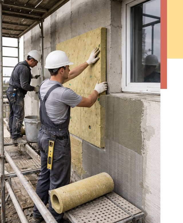 Утепление стен в Кызыле от 4460 руб. под ключ — быстро и недорого | ОТДЕЛОЧНИК-Кзл