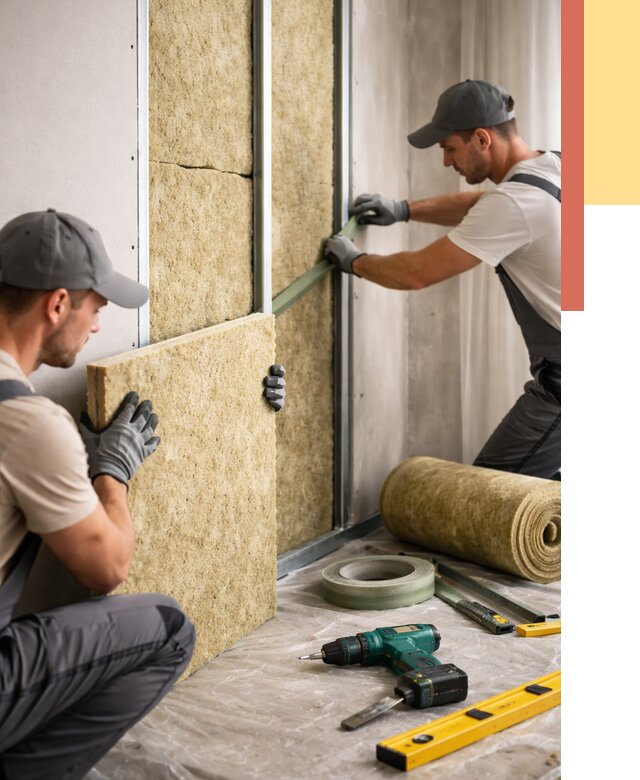 Шумоизоляция стен в Кызыле под ключ от 1919 руб. | ОТДЕЛОЧНИК-Кзл