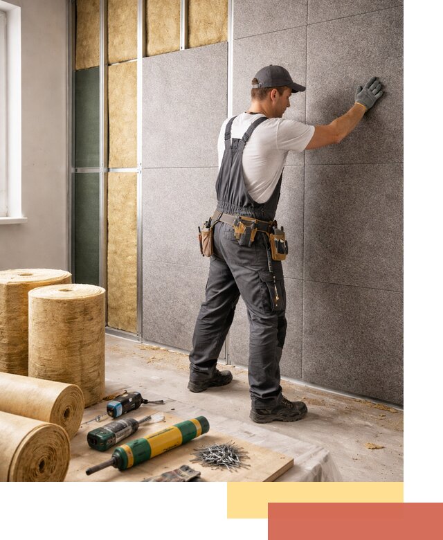 Профессиональная шумоизоляция стен в Кызыле для квартиры и офиса