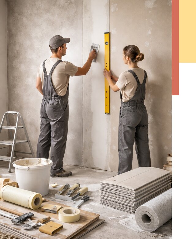 Отделка стен в Кызыле от 1556 руб/м² — недорого, быстро, под ключ | ОТДЕЛОЧНИК-Кзл