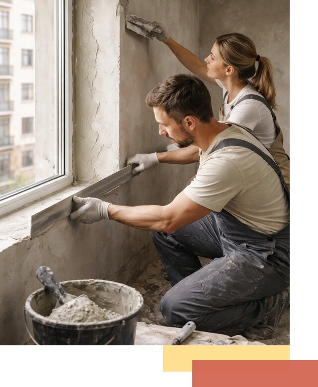 Штукатурка откосов дверей и окон профессионально в Кызыле