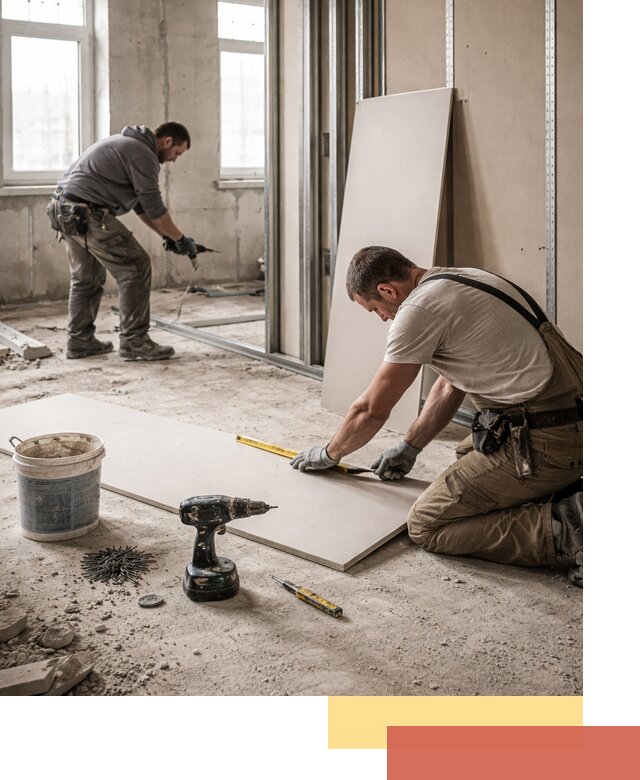 Кладка перегородок из ПГП под ключ в Кызыле