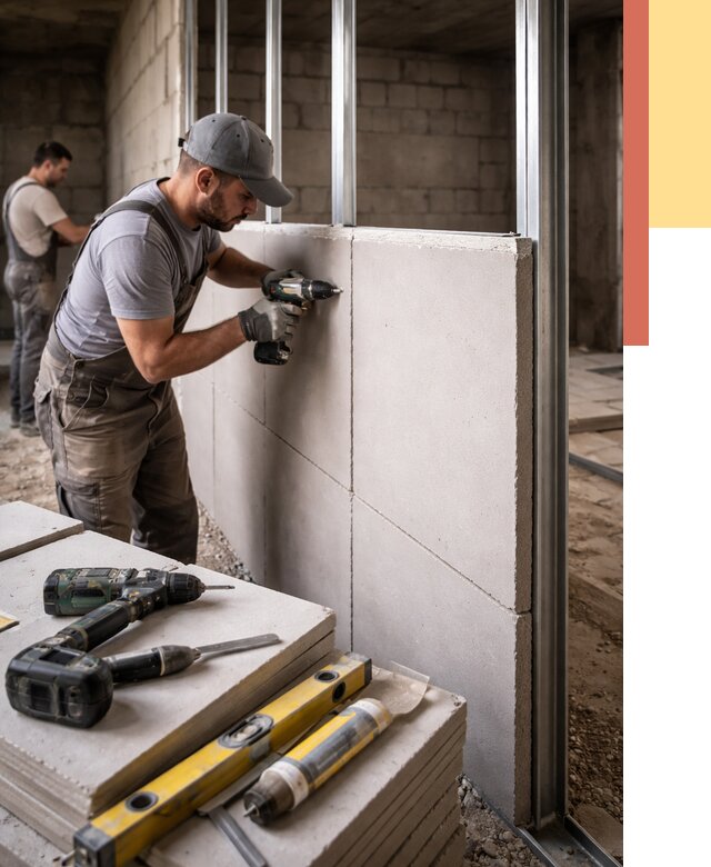 Кладка влагостойких перегородок ПГП в Кызыле от 1245 руб. под ключ | ОТДЕЛОЧНИК-Кзл