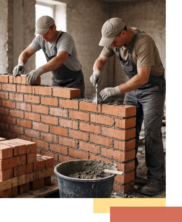 Кладка кирпичных перегородок под ключ в Кызыле