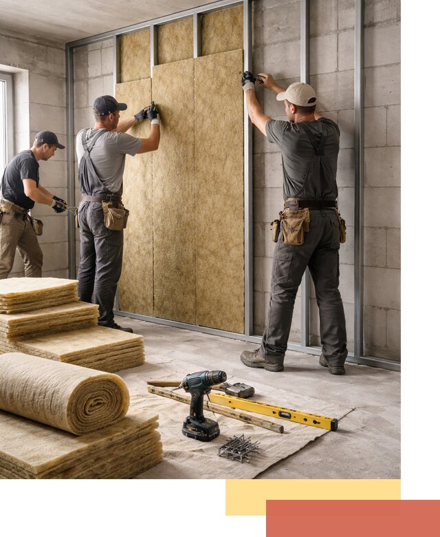 Шумоизоляция перегородок из блоков в Кызыле — монтаж и защита шумоизоляцией