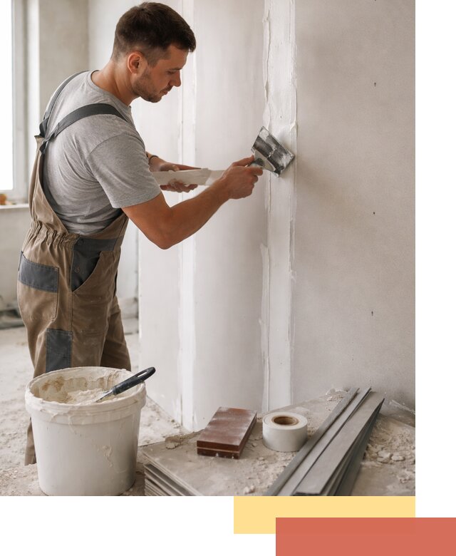 Шпаклевка перегородок из гипсокартона в Кызыле качественно и быстро