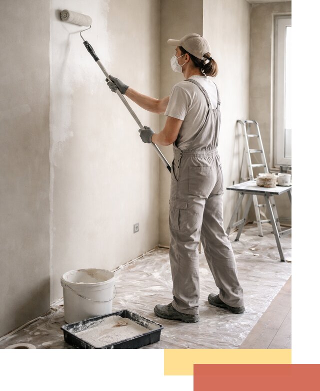 Покраска перегородок из гипсокартона в Кызыле качественно и недорого