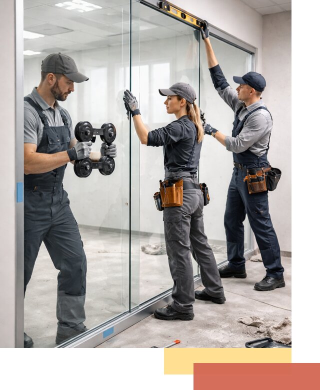 Профессиональный монтаж стеклянных перегородок в Кызыле