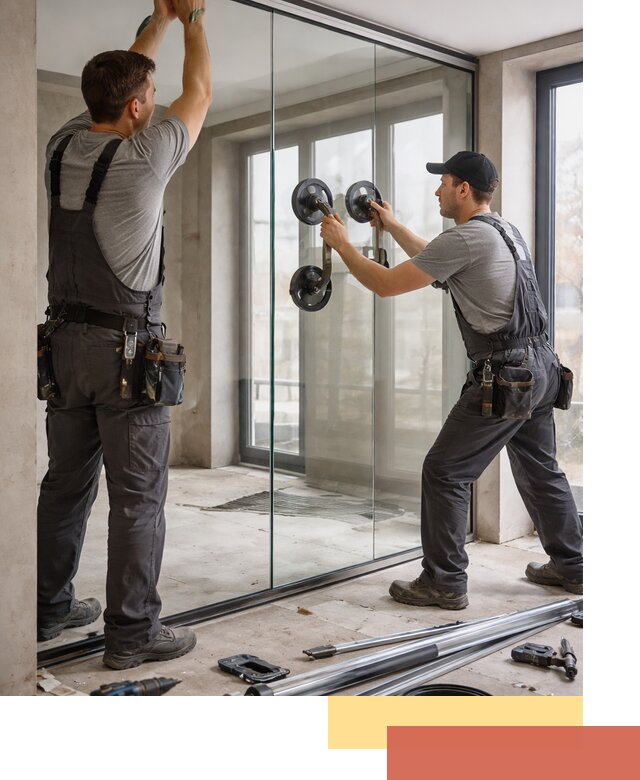 Цельностеклянные перегородки под ключ в Кызыле