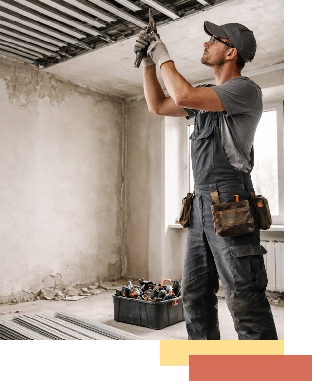 Демонтаж реечного потолка в Кызыле быстро и аккуратно