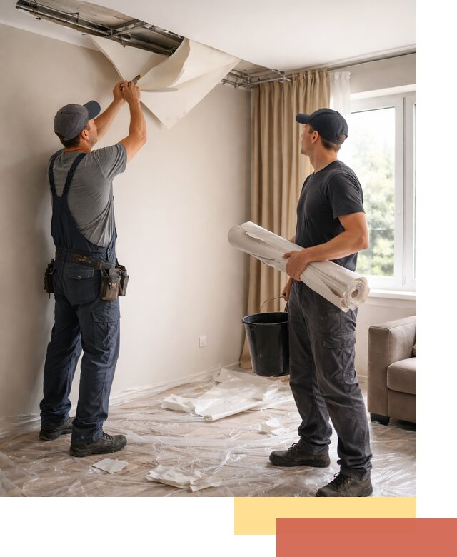 Демонтаж натяжного потолка в Кызыле быстро и аккуратно