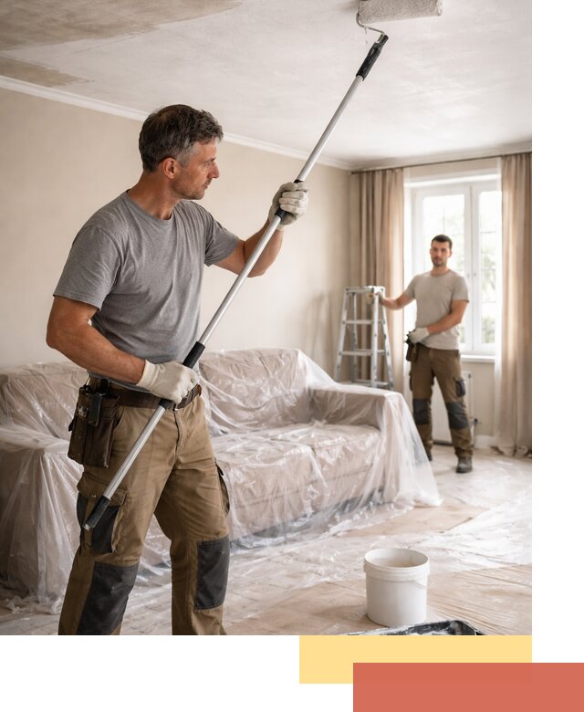 Грунтовка потолка в Кызыле — подготовка под покраску и отделку