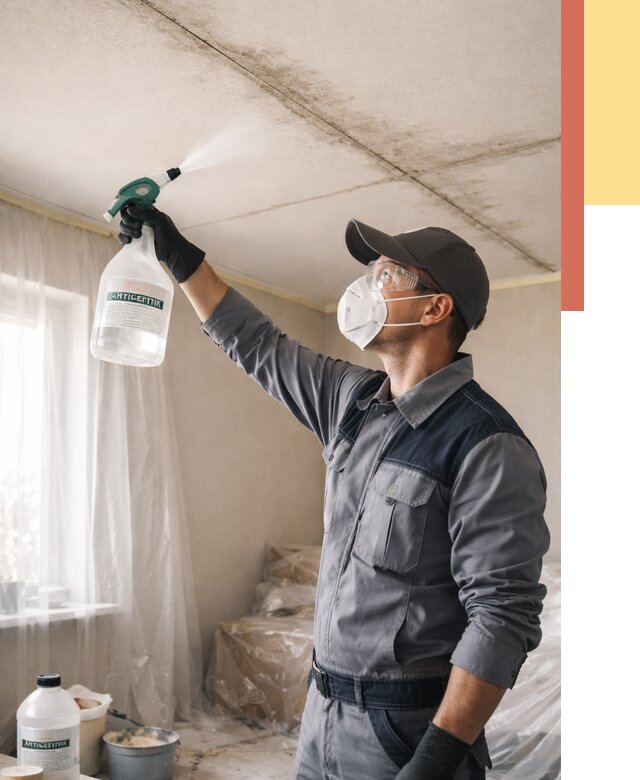 Антисептическая обработка потолка в Кызыле от 2593 руб. | ОТДЕЛОЧНИК-Кзл