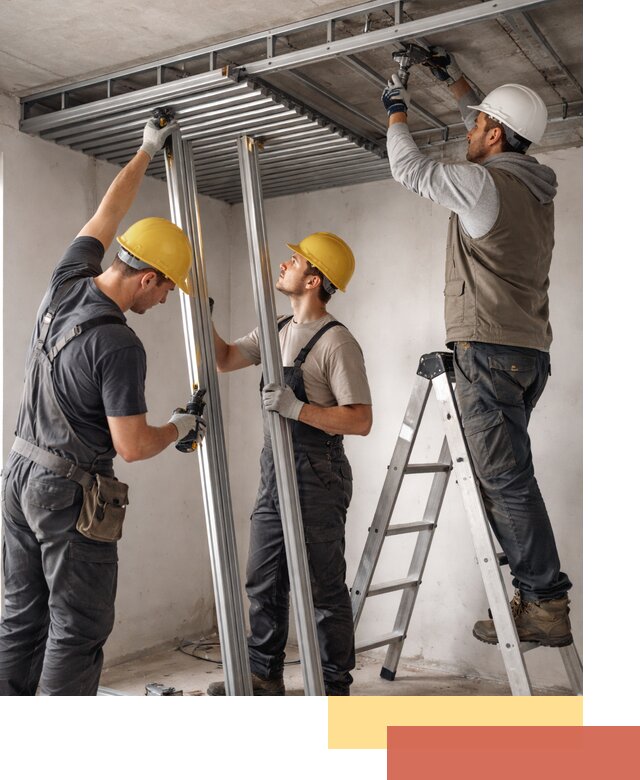 Монтаж реечного потолка под ключ в Кызыле